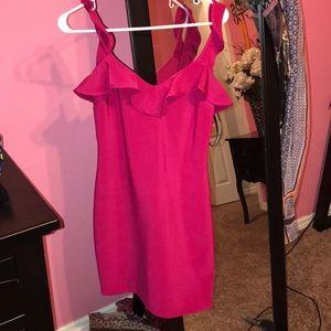 Hot pink guess dress